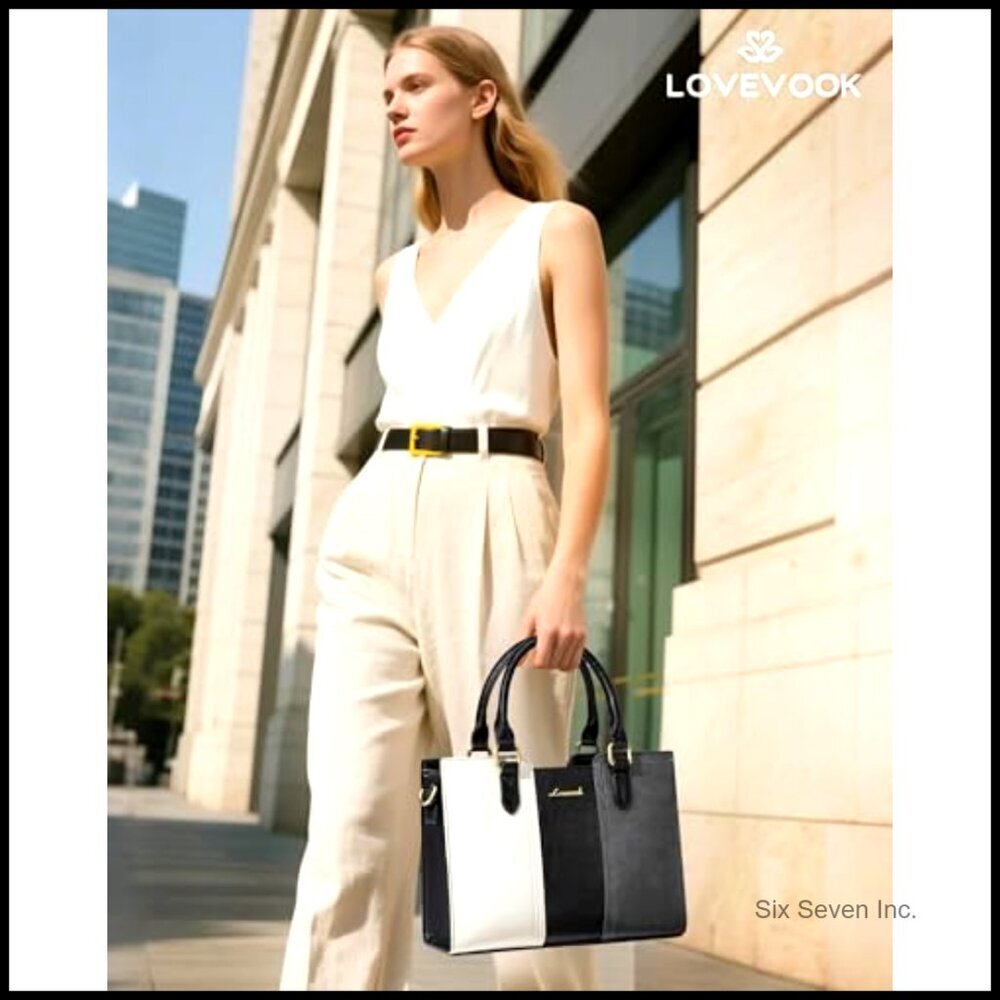 Vintage Leather Shoulder Handbag Small Satchel Tote Crossbody Bag Work Purse - Picture 2 of 6